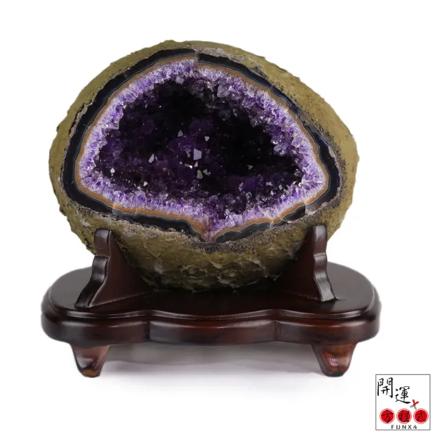 【開運方程式】特紫薄皮烏拉圭錢袋子聚寶盆紫水晶洞AGU422(紫晶洞 2.6公斤)