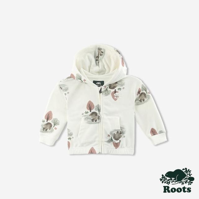 【Roots】Roots 嬰兒-COZY BABY BEAR 連帽外套(白色)