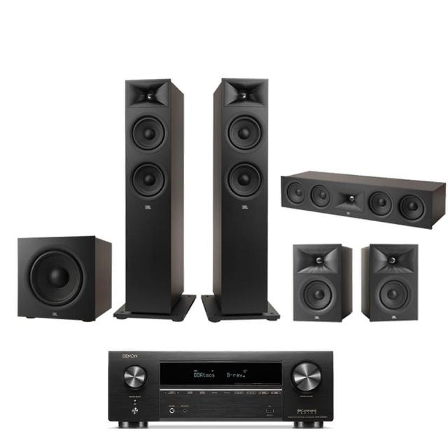 【Denon 天龍】家庭劇院組合(AVR-X1800H+JBL STAGE 260F+240B+245C+200P)