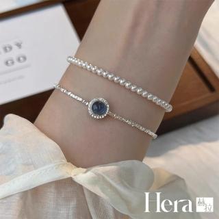 【HERA 赫拉】氣質珍珠貓眼手鍊組 H114022005(珍珠 貓眼 手鍊)