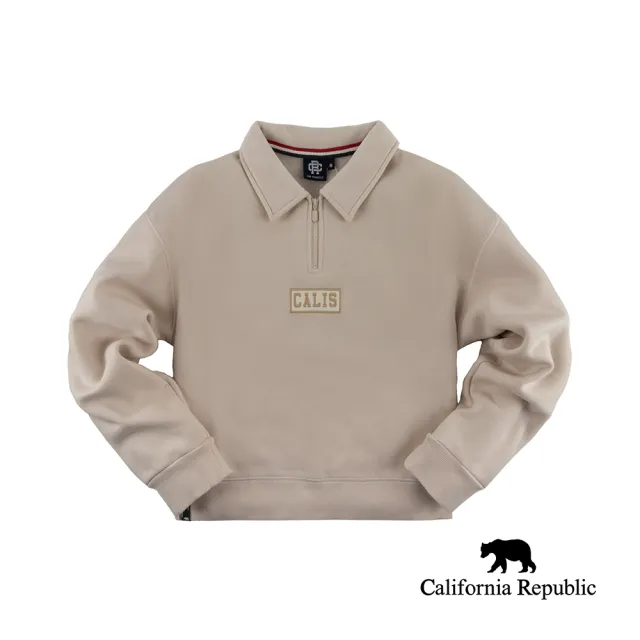 【California Republic】CALIS米卡拉鍊落肩短版TEE(女版)