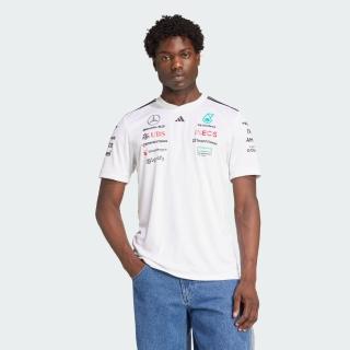 【adidas 愛迪達】ADIDAS X MERCEDES 短袖上衣(JX5798 男款運動上衣 吸濕排汗 白)