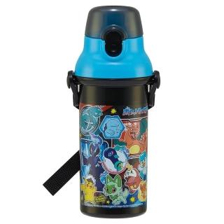 【Skater】精靈寶可夢 兒童用按壓開蓋水壺 480ml 寶可夢 綜合角色