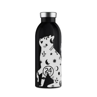 【24bottles】官方直營 不鏽鋼雙層保溫瓶 500ml - 星空貓(輕量、僅275g! 減少攜帶負重)