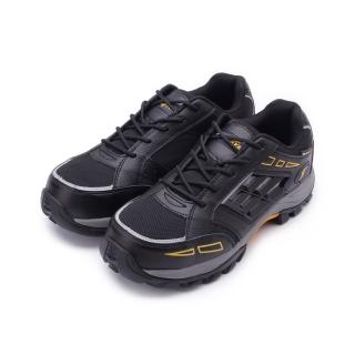 【GOODYEAR 固特異】風暴透氣綁帶安全鞋 黑 男鞋 GAMX83920