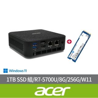 【Acer 宏碁】1TB SSD 組★RB102 AMD R7 迷你電腦(RB102/R7-5700U/8G/256G SSD/W11)