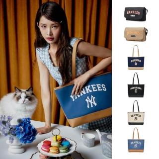 【MLB】帆布肩揹包 尼龍斜揹包 Varsity系列 道奇/守護者/洋基隊(3AORL103N/3ACRL014N-多款任選)