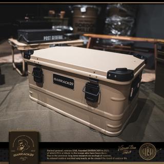 【BARRACK09】收納鋁箱 風格鋁箱 加硬厚鋁箱 露營鋁箱 美學鋁箱 鋁箱(闇黑、軍綠、沙色)