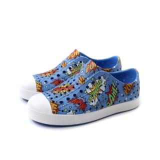 【Native Shoes】native JEFFERSON PRINT 洞洞鞋 藍/特效印花 中童 童鞋 15111501-4149 no468