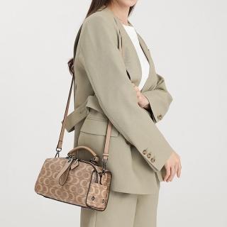 【LEESA】印花紋揹包\醫生包\枕頭包\包包\手提包\斜揹包\復古百搭\波士頓包\老花包包\防水耐磨\