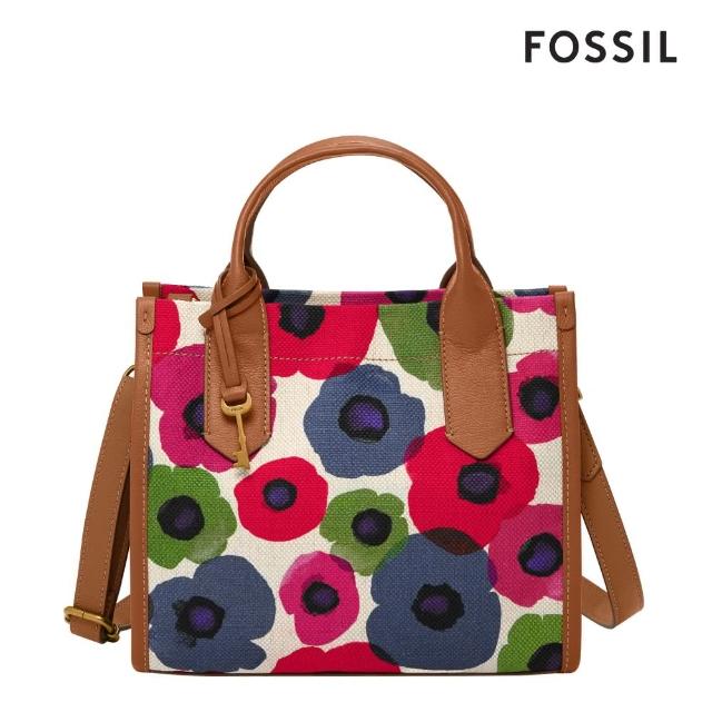 【FOSSIL 官方旗艦館】Kyler 帆布兩用方包-多彩花卉 SHB3269782