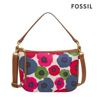 【FOSSIL 官方旗艦館】Skylar 帆布手提側背兩用包-多彩花卉 SHB3296782