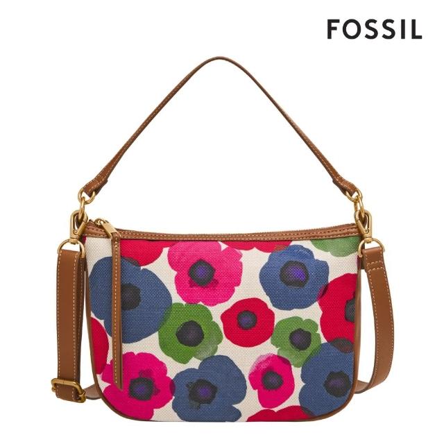 【FOSSIL 官方旗艦館】Skylar 帆布手提側背兩用包-多彩花卉 SHB3296782