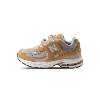 【NEW BALANCE】2002R 中童 童鞋 米黃灰色 運動 休閒 魔鬼氈 復古 W楦 休閒鞋 PV2002CE