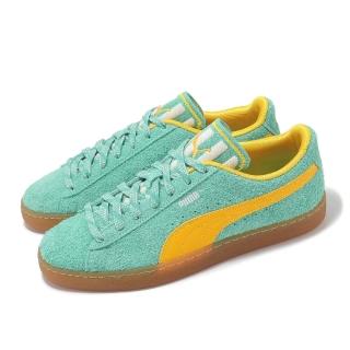 【PUMA】休閒鞋 Suede Supertifo 男鞋 女鞋 綠 黃 復古 膠底 麂皮(398810-01)