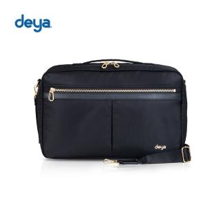 【deya】posh 輕盈時尚三用手提電腦後揹包-黑色(電腦包 後揹包 男後揹包 女後揹包 女側揹包/斜揹包)