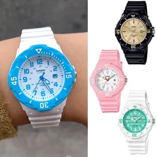 【CASIO 卡西歐】潛水風格輕巧迷你運動女錶-LRW-200H系列(20款可選)
