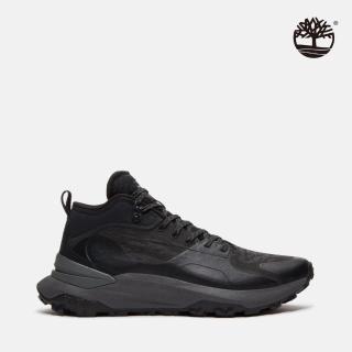 【Timberland 官方旗艦】男款黑色Motion Access中筒健走鞋(A6DBDEVC)