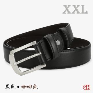 【CH-BELT 銓丞皮帶】XXL加長大尺碼 中性休閒 男皮帶腰帶(黑/咖XXL)