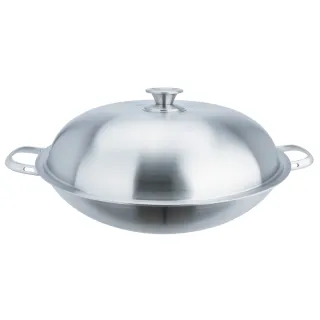 【CHEF 掌廚】316不鏽鋼 七層複合金中華炒鍋40cm