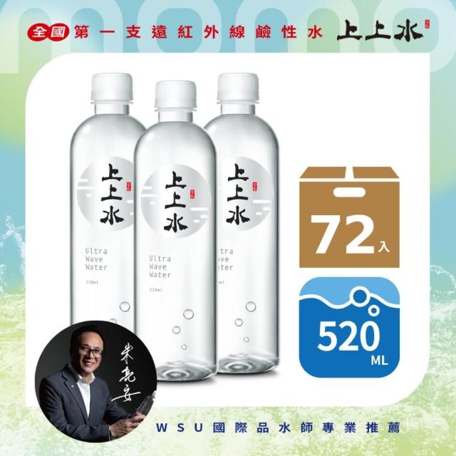 【上上水】遠紅外線小水分子團天然礦泉水520mlx3箱(共72入)