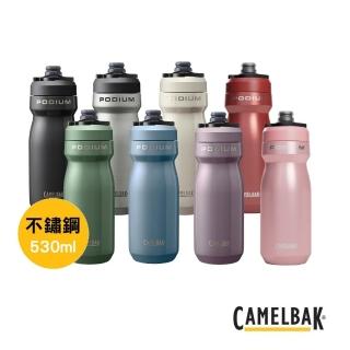 【CAMELBAK】Podium競速不鏽鋼真空保冰單車水瓶 530ml(保溫瓶/保冷瓶/保冰/水壺/補水/單車/戶外/運動)