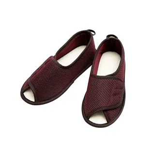 【耆妙屋】日本 Ayumi 開口式室內鞋(酒紅色)