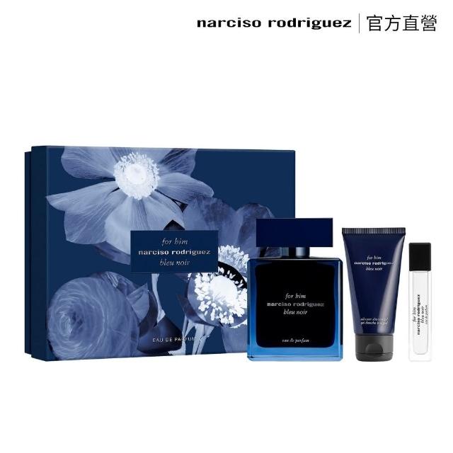 【NARCISO RODRIGUEZ】官方直營 for him 紳藍男性淡香精禮盒(紳藍男性淡香精100ml+10ml+沐浴膠50ml)