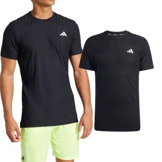 【adidas 愛迪達】T Freelift Tee 男款 黑色 運動 休閒 訓練 慢跑 上衣 圓領 短袖 JF8459