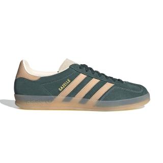 【adidas 愛迪達】Gazelle Indoor 男鞋 女鞋 墨綠色 復古 德訓鞋 休閒鞋 JH5402
