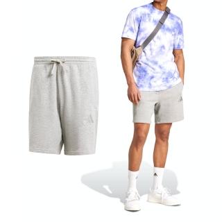 【adidas 愛迪達】M A SZN FT SHO 男款 灰色 運動褲 毛圈布 休閒 短褲 IY4152