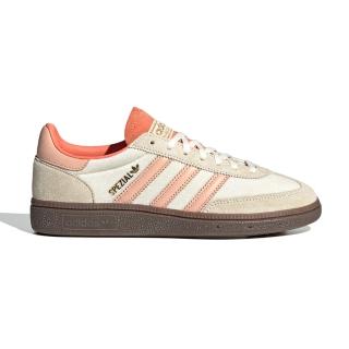 【adidas 愛迪達】Handball Spezial 女鞋 珊瑚粉色 德訓鞋 滑板 復古 麂皮 膠底 休閒鞋 JI2649