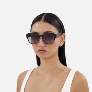 【GUCCI 古馳】圓形膠框太陽眼鏡(GG1304SK-001)
