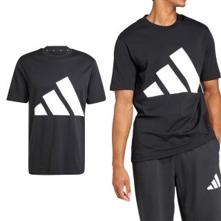 【adidas 愛迪達】M BL SJ T 男款 黑色 舒適 柔軟 休閒 運動 短袖 JE8945