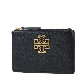 【TORY BURCH】金屬縷空荔枝紋證件/零錢包-黑色