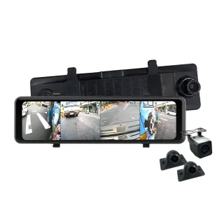 【路易視】CX6 1080P 四鏡頭 電子後視鏡 GPS測速 行車記錄器 15米後鏡頭線