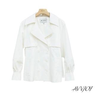 【AVVJOY 艾薇卓爾】系帶長風衣(上衣 外套 大衣 風衣 韓版風 長款風 防曬風衣 長款風衣 CLA0433OW)