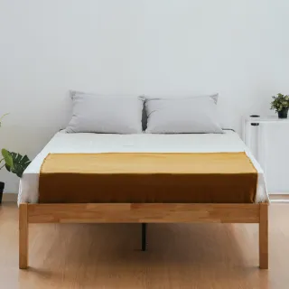 【RICHOME】貝德5呎雙人床架(實木雙人床架 鐵床架 BE282)