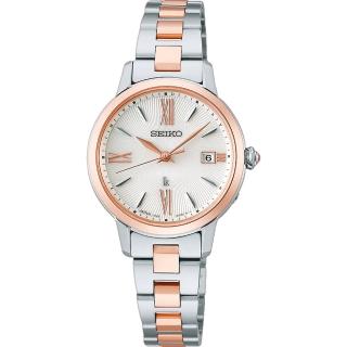 【SEIKO 精工】LUKIA系列 環保太陽能電波腕錶/27.5mm(SSVW206J/1B32-0AY0KS)