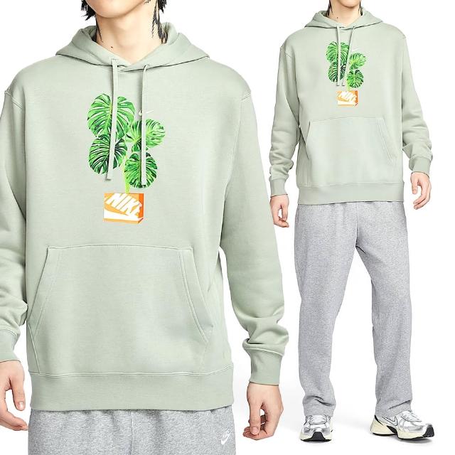 【NIKE 耐吉】Club HDY Po BB MDRN 男款 綠色 運動 休閒 帽T 刷毛 上衣 長袖 HQ2968-370