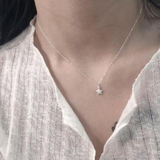 【KT DADA】鎖骨鏈 小眾設計 個性項鍊 韓國飾品 小禮物 925純銀項鍊 18k金項鍊 生日禮物 星星