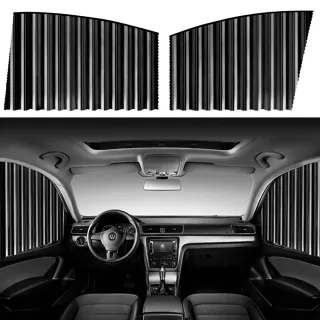 【LUYOO】免裝軌道磁吸式汽車窗簾遮陽簾 防曬車用窗簾 隔熱遮陽擋