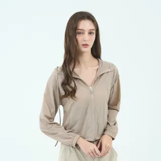【GIORDANO 佐丹奴】女裝涼感抗UV輕薄外套(07 淡摩卡)