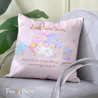 【Great Living 格蕾寢飾】義大利Fancy Belle《花漾雙星仙子》麂皮靠墊 45*45CM