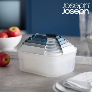 【Joseph Joseph】Nest系列 堆疊保鮮盒五件組-天空藍(收納 顏色分類 密封防漏 可微波)