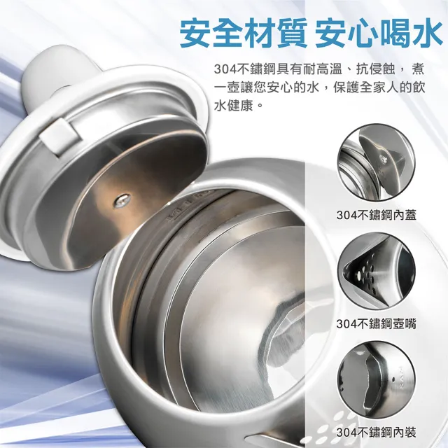 大家源】1.8L 304全不鏽鋼快煮壺/電水壺(TCY-269018) - momo購物網