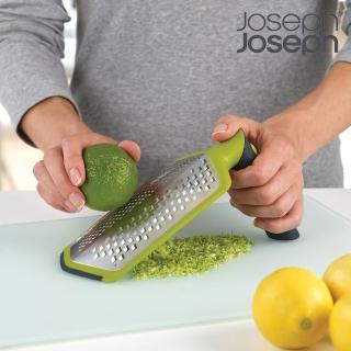 【Joseph Joseph】多角旋轉刨絲器-綠(刨起司 刨蔬果 刨檸檬皮 雙面粗細 2種握把)