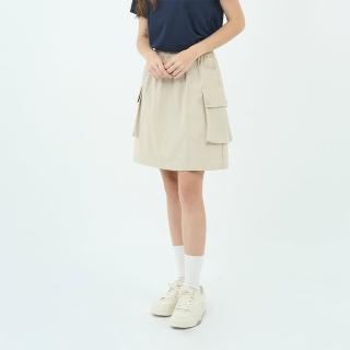 【GIORDANO 佐丹奴】女裝3M防潑水短褲裙 Spring Adventure系列(04 米陶卡其)