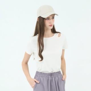 【GIORDANO 佐丹奴】女裝SORONA坑紋挖洞上衣 Spring Adventure系列(02 皎白)