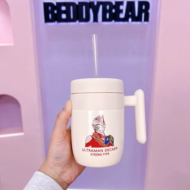 【BEDDY BEAR 杯具熊】奧特曼元氣辦公保溫杯 320ml(隨行咖啡杯 保溫杯 吸管杯)